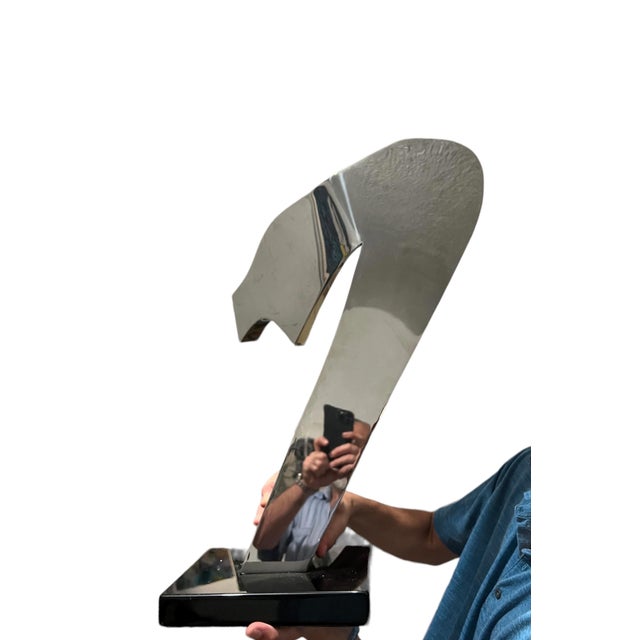 Gary Kahle, Welded Stainless Steel Reflective Abstract Modernist Sculpture Gary Kahle, 1984 For Sale - Image 10 of 18