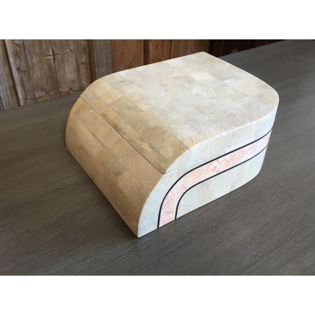 Mid-Century Modern Maitland Smith Tessellated Stone Box For Sale - Image 10 of 10