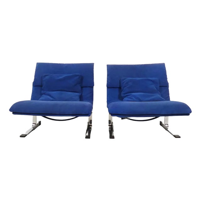 Onda Armchairs by Giovanni Offredi for Saporiti, 1970s, Set of 2 For Sale