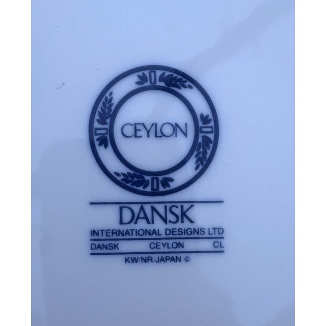 Late 20th Century Dansk Royal Blue and White Platter Decorative Plate For Sale - Image 5 of 9