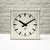 Glass Square Pragotron Wall Clock from Pragotron, Czechoslovakia, 1950s For Sale - Image 7 of 7
