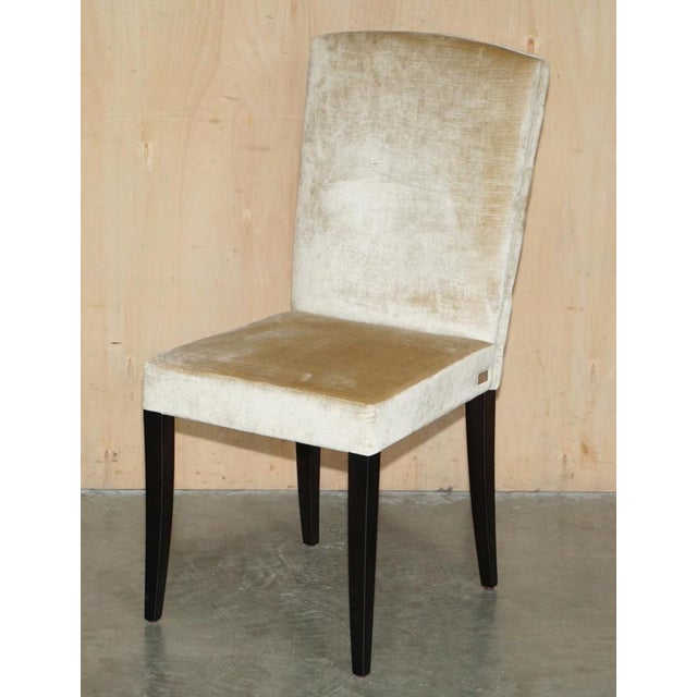 Chesterfield Dining Chairs in Tufted Velvet Upholstery from Fendi Casa, Set of 4 For Sale - Image 13 of 18