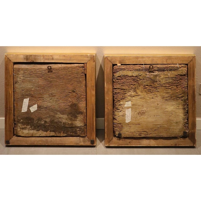 Bonifacio Bembo Seguace, Pair of Panels of Saint Sebastian Guerriero, 1620, Oil on Board For Sale - Image 14 of 15