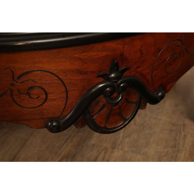 Antique American Renaissance Revival Walnut Mirrored Etagere Hall Tree For Sale - Image 10 of 18