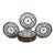 1900s Set of 12 English Cauldon for Gilman Collamore & Co. Scallop Edged Porcelian Plates For Sale