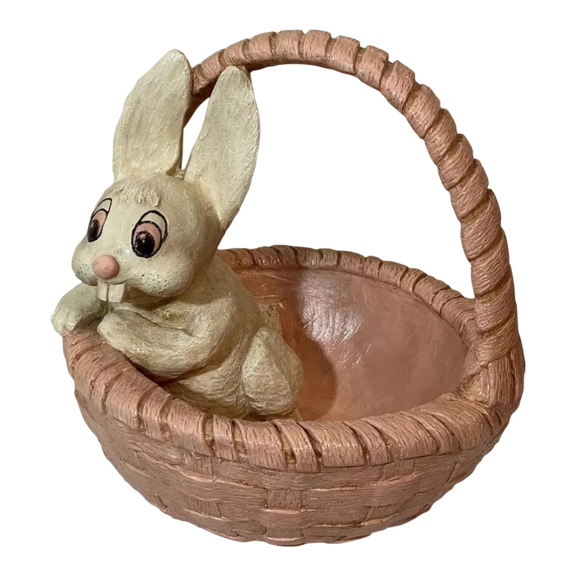 Vintage Florentine Art Studio Pottery Sculpture Rabbit Bunny in Easter ...