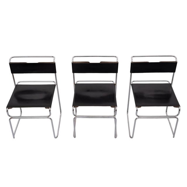 Libellula Stackable Dining Chairs by Giovanni Carini for Planula, 1970s, Set of 3 For Sale - Image 10 of 13