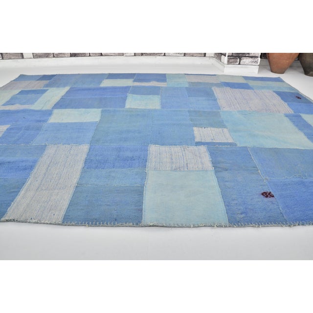 Handmade wool carpet in Turkish Anatolia , Vintage Oushak Rug,Turkish Vintage Anatolian Rug, Handmade wool Rug . One Of...