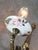 Metal Mid-Century Italian Brass and Ceramic Sconces, Set of 2 For Sale - Image 7 of 13