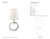 Thomas O'Brien by Visual Comfort Signature Terri Large Round Table Lamp in Crystal with Linen Shade Designer: Thomas...