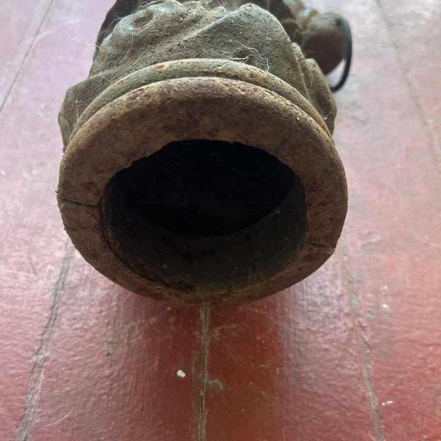 Black Antique Cast Iron Horse Head Post Topper For Sale - Image 8 of 8