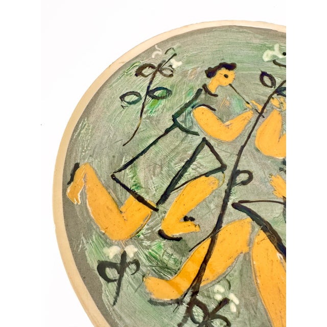 Large Expressionist Ceramic Dish by Ivy Lysdal for Kähler, Denmark, 1960s For Sale - Image 6 of 12