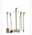 Six-Piece Mid-Century Duck Heads Brass Fireplace Tools Set For Sale - Image 4 of 6