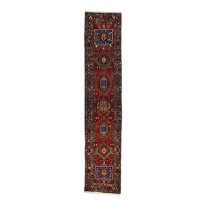 Vintage Persian Karaja Heriz Rug - 03'04 X 16'05