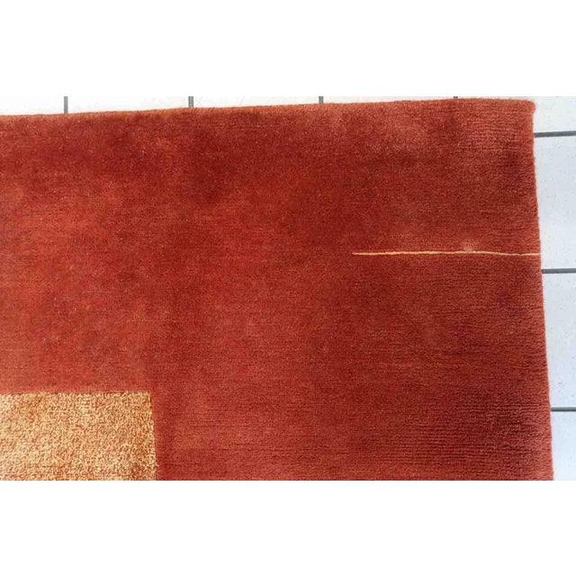 Brown 1970s Handmade Vintage Tibetan Khaden Rug 5.6' X 7.8' For Sale - Image 8 of 13