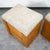 Brown Mid Century Modern Nightstand End Side Table Custom Stone Grey Top 1980 Drawers, 2 Pieces For Sale - Image 8 of 12