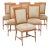 Set of Six Biedermeier Style Chairs With Suede Upholstery For Sale