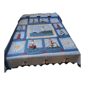 Nautica Lighthouse Patchwork Quilt