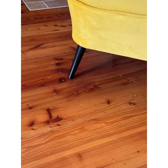 Mid-Century Scandinavian Modern Velvet Sofa, 1950s For Sale - Image 4 of 8