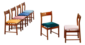 Vintage Chairs by Ilmari Tapiovaara for La Permanente Mobili Cantù, 1960, Set of 6