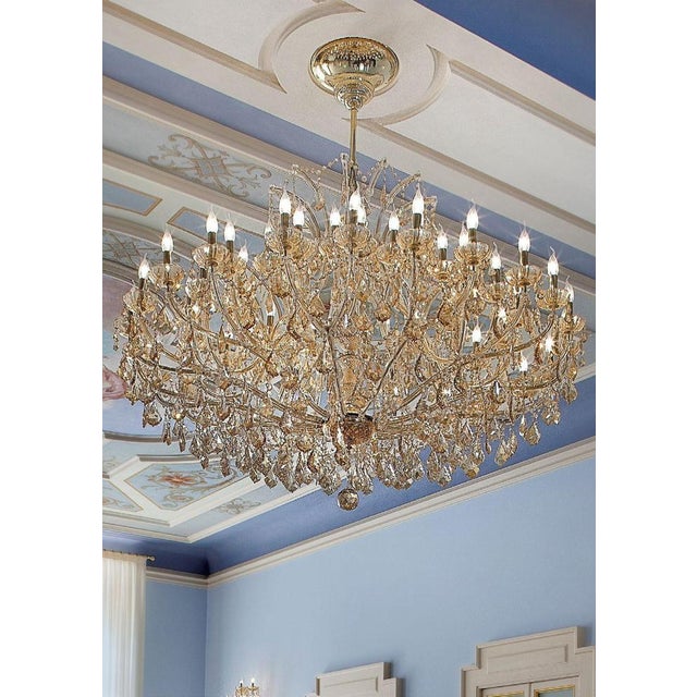 Not Yet Made - Made To Order Maria Theresa 30 Lights Chandelier in Polished Chrome and Crystal by Aggiolight For Sale - Image 5 of 14