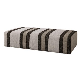 Fragments Identity Vintage Handwoven Berber Kilim Cocktail Ottoman For Sale