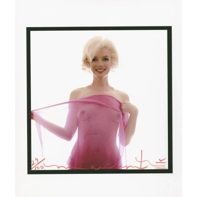Bert stern Marilyn Monroe nude in the fuchsia scarf Mythical photo of the last session (1962) inkjet printing by Bert...