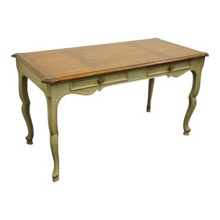 Heritage Furniture Grand Tour Collection Italian Neoclassical Tuscan Style 54" Writing Desk 23-580-47 For Sale