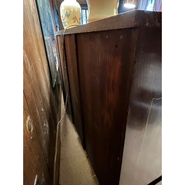 Antique 19th Century Marble Top Commode and Matching Dry Sink Cabinet B2 Piece Set For Sale - Image 11 of 16