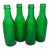 Circa 1925 Schille Green Glass Soda Bottles- Set of 4 For Sale