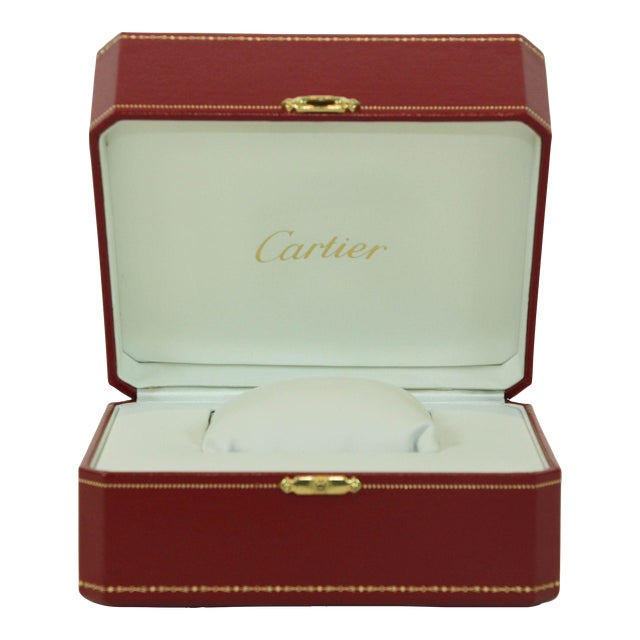 Cartier 時計 レッドボックス Cartier Jewelry Storage Watch Box in Red Leather Gilt