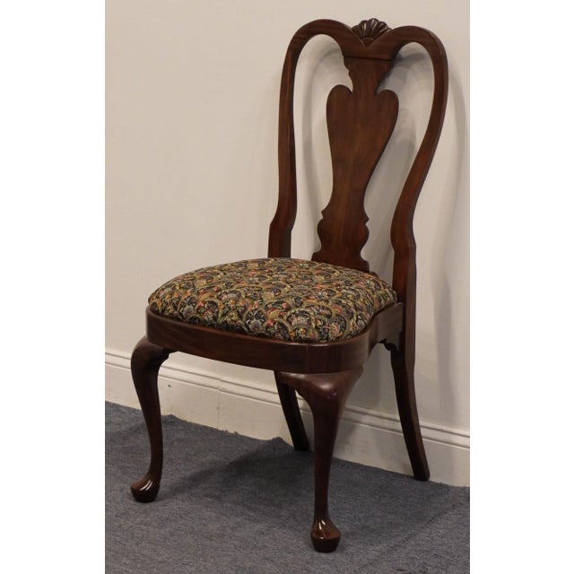Late 20th Century Harden Furniture Solid Cherry Traditional Style Dining Side Chair For Sale - Image 5 of 12