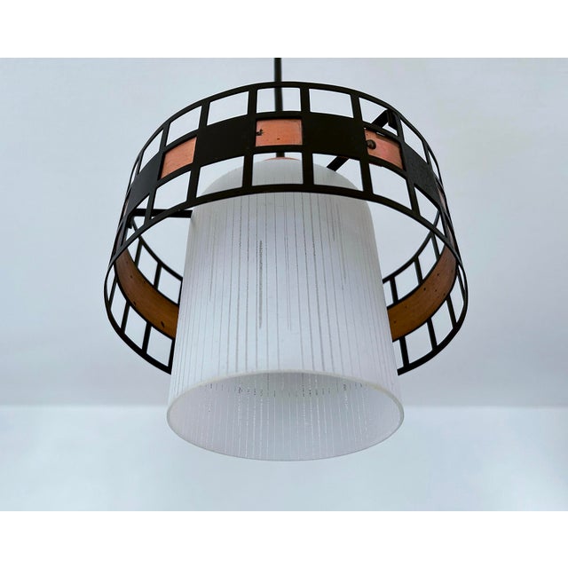 Vintage Danish Modern Pendant Light For Sale - Image 11 of 14