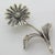Vintage Italian Handmade Genuine Silver Daisy Flower Dollhouse Figurine, 1970s For Sale - Image 13 of 13