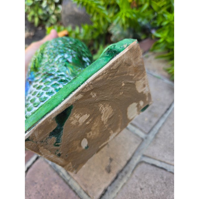 1940s Vintage Majolica Ducks, Pair For Sale - Image 5 of 5