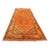 1960s Moroccan Vintage Orange Color Tribal African Pile Rug For Sale