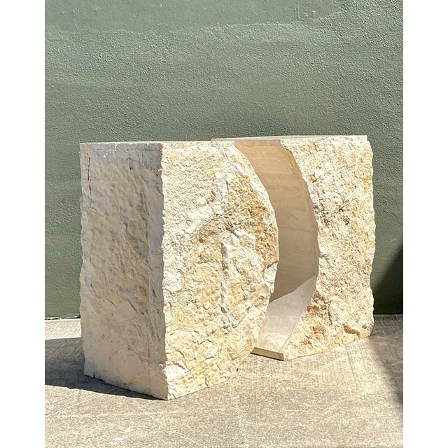 Vintage Italian Tessellated Stone Dining Table Pedestal For Sale - Image 12 of 12