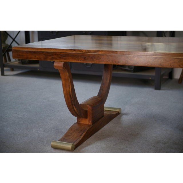 Vintage Art Deco Wooden Table, 1940s For Sale - Image 13 of 15