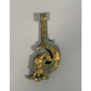 Gilt Bronze Fibula, Han Dynasty (206 BC - 220 AD), Archaeology, Ancient China For Sale