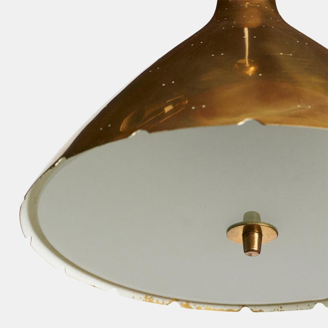 1950s Brass Pendant by Paavo Tynell For Sale In San Francisco - Image 6 of 6