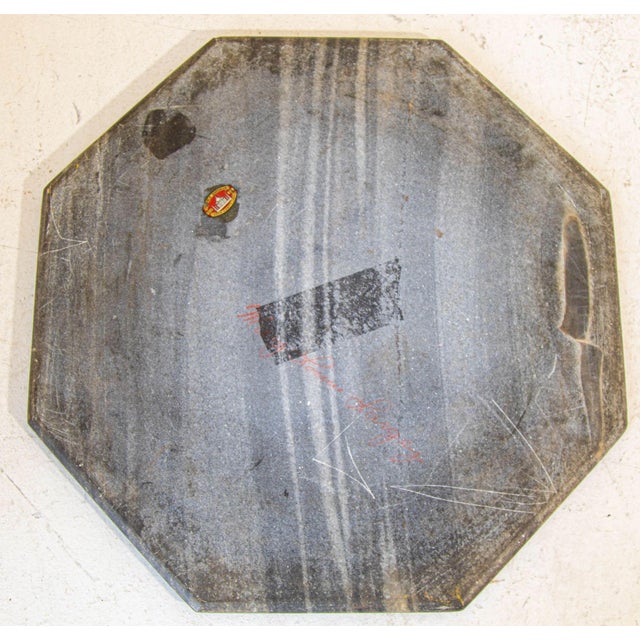 Mughal Rajasthani Black Marble Inlay Pietra Dura Table Top India For Sale - Image 12 of 12