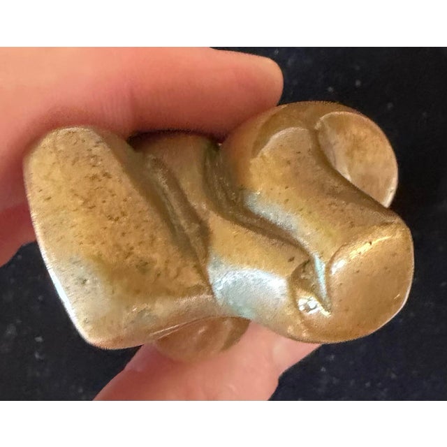 Mid-Century Modern Biomorphic Solid Bronze Female Torso Sculpture For Sale - Image 4 of 9