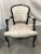 19th Century Louis XV Style Tan Upholstered Arm Chairs - a Pair For Sale - Image 9 of 11