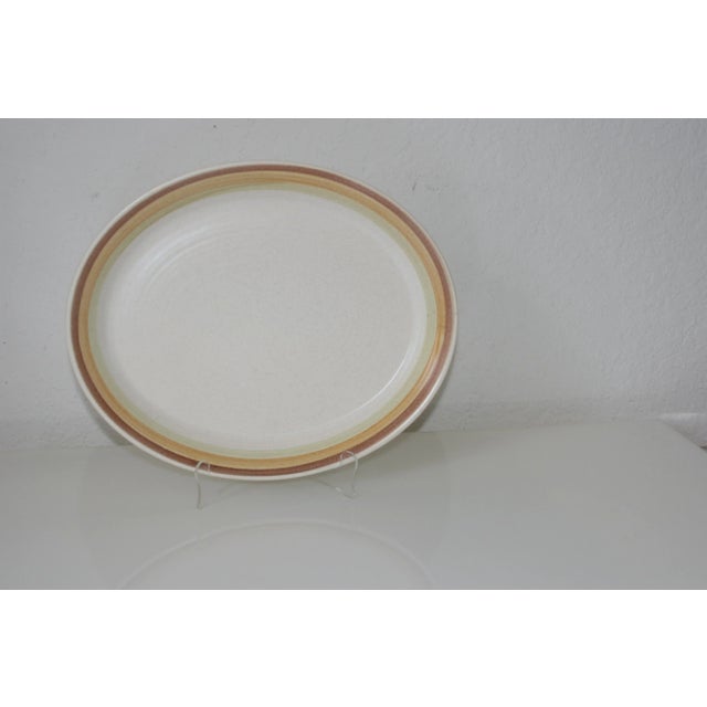 Ceramic Vintage 1960s Ceramic Franciscan Dinnerware Sierra Sand Pattern Large Oval Platter For Sale - Image 7 of 7