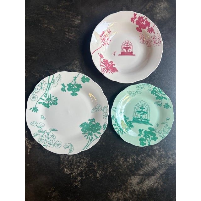 Ceramic Italian Garden Dinner Service for Six People by Palais Royale, Set of 18 For Sale - Image 7 of 8