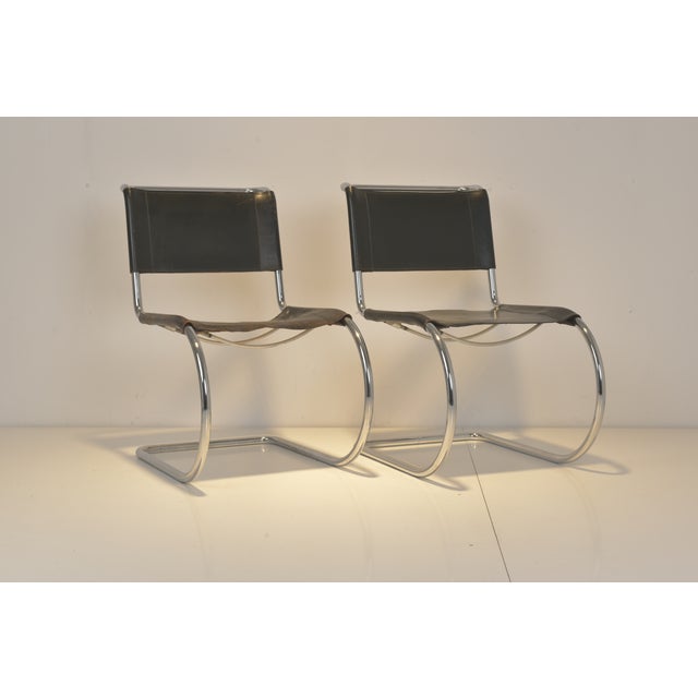Contemporary MR10 Cantilever Chair by Ludwig Mies Van Der Rohe for Thonet, Frankenberg, 1975, Set of 2 For Sale - Image 3 of 9