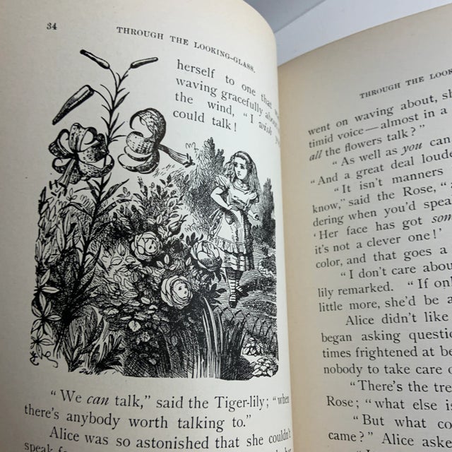 1930 Alice Through the Looking Glass Book For Sale - Image 9 of 10