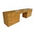 1970s John Widdicomb Campaign Burl Kneehole Credenza Desk For Sale - Image 5 of 13