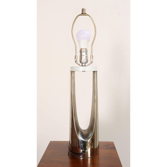 Mid-Century American Modern Chrome Hairpin / Wishbone Table Lamp by Laurel For Sale In New York - Image 6 of 18