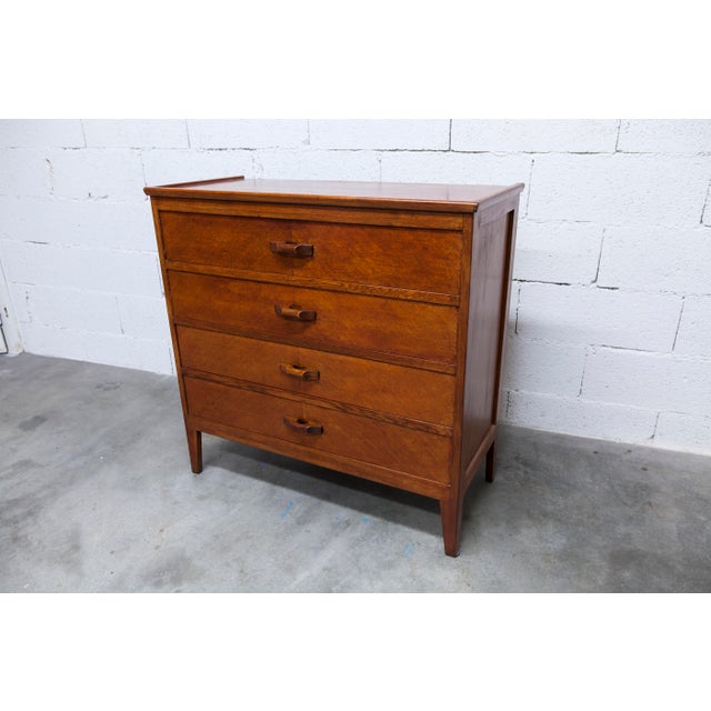 Brown Chest of Drawers in Oak, 1960s For Sale - Image 8 of 18